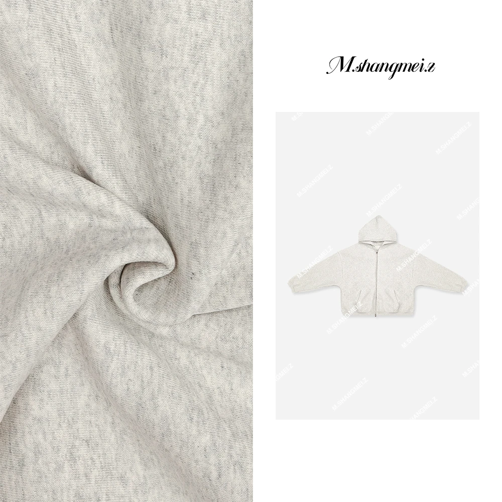 M.SHANGMEI.Z/沐熙【重磅大王】美大哥百搭宽松灰色带帽卫衣X090972