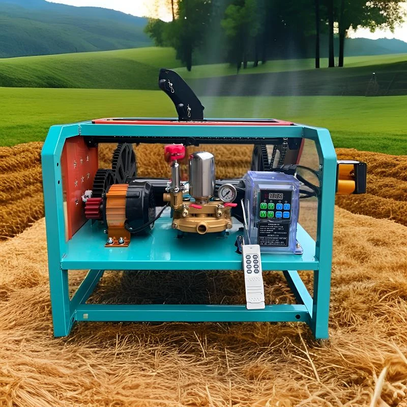 电动打药机农用高效率360°感应放管48V-72V遥控自动卷管喷雾器