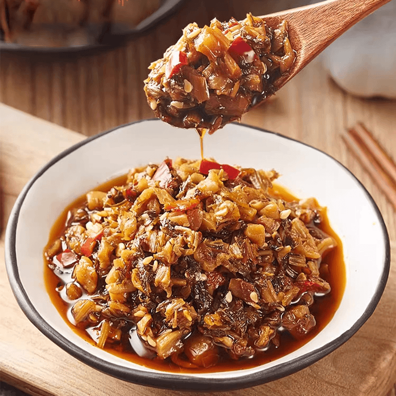 湘西外婆菜200g/袋下饭菜湖南炒蛋炒肉拌饭拌面酱萝卜咸菜餐饮