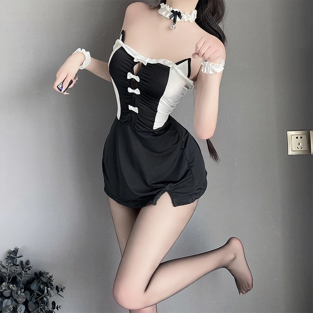 新款网红性感气质辣妹连衣裙显瘦黑色蕾丝蕾丝修身露背连衣裙遮肚