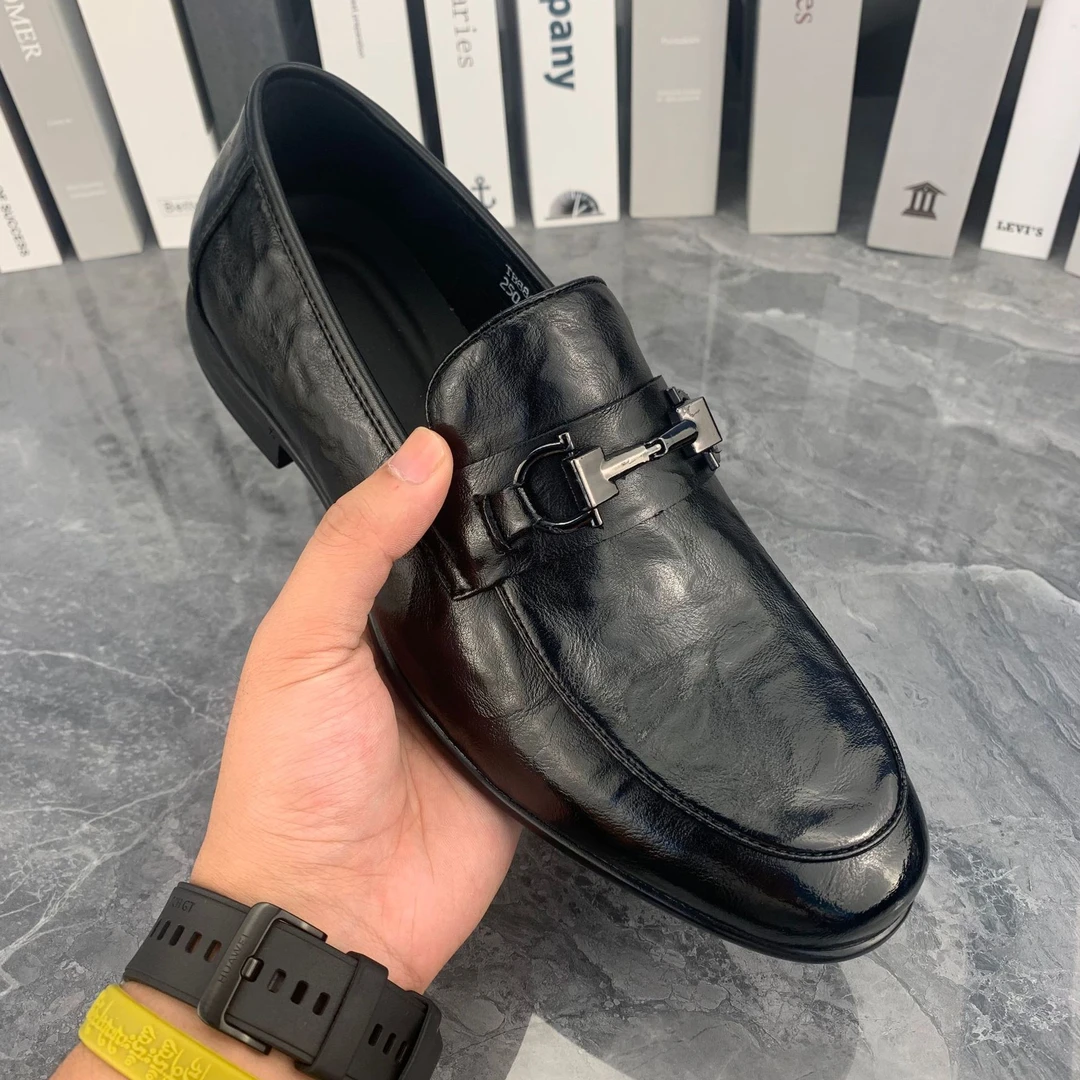 【高品质】TB8862牛皮休闲软底系带皮鞋正装百搭商务真皮男鞋休闲