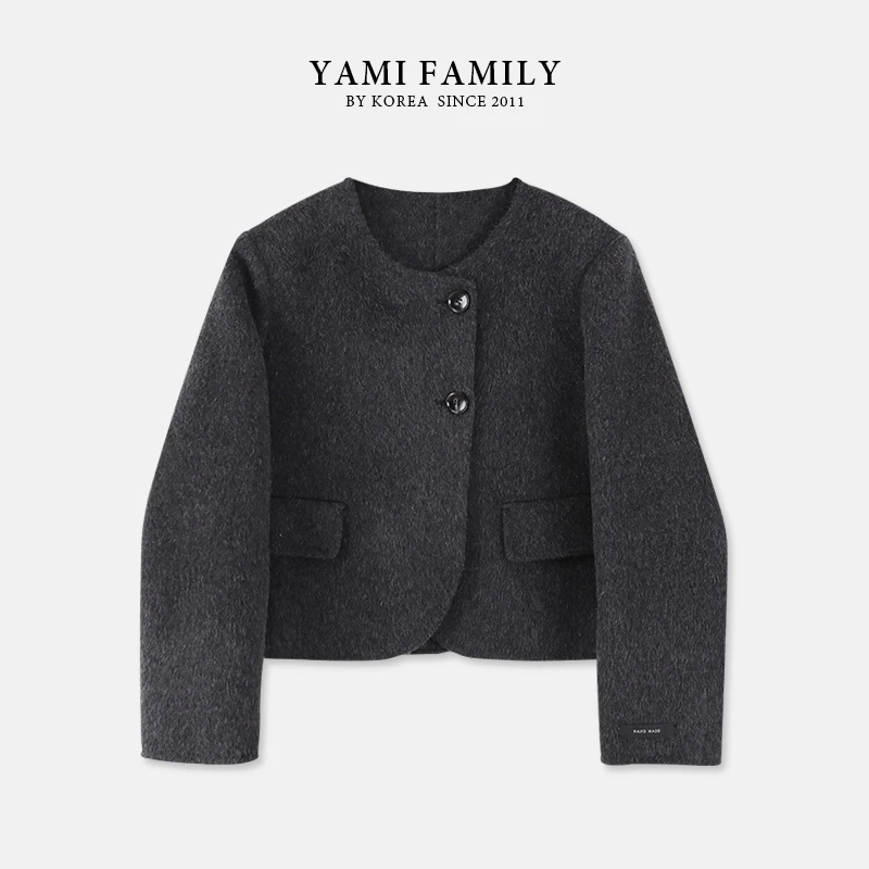 【可可苏里小姐】YM 518 短外套小香风气质时尚休闲简约双面羊毛