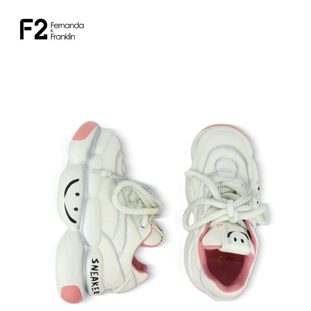 F2厚底女款老爹鞋笑脸53532