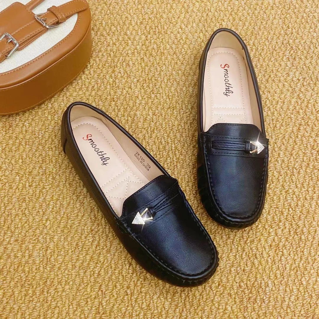 ZK125真皮豆豆鞋透气男士一脚蹬懒人鞋英伦风休闲皮鞋