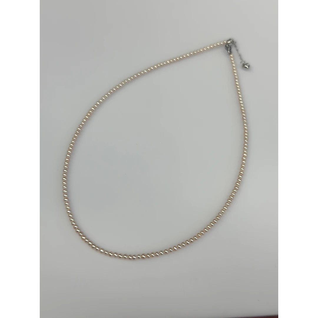 项链 RURI 气质百搭淡粉色2.7mm珠珠项链 287