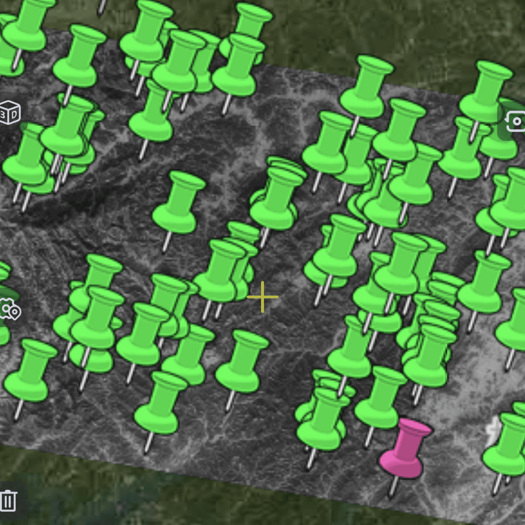 定制区域版1500平方公里带精准标记