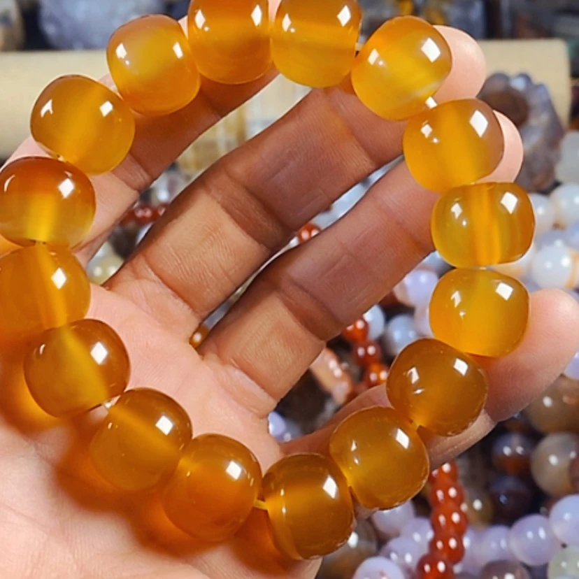 【闪购商品】玛瑙/玉髓手串未镶嵌爱****！