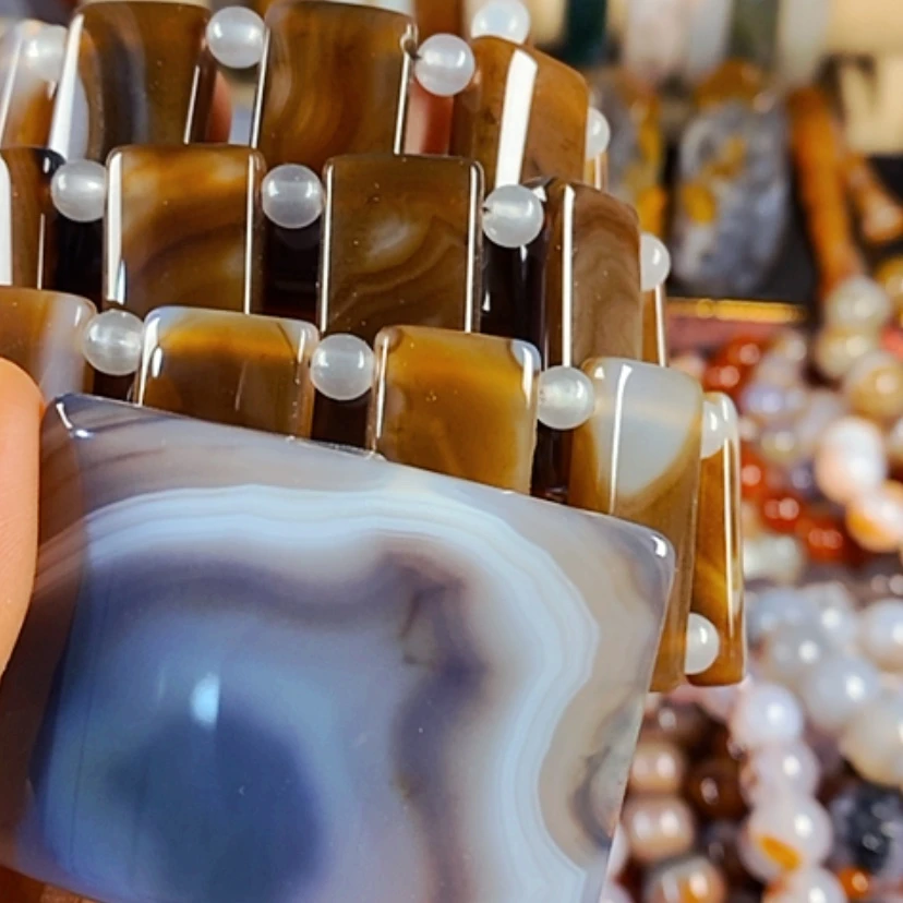 【闪购商品】玛瑙/玉髓腰带未镶嵌福