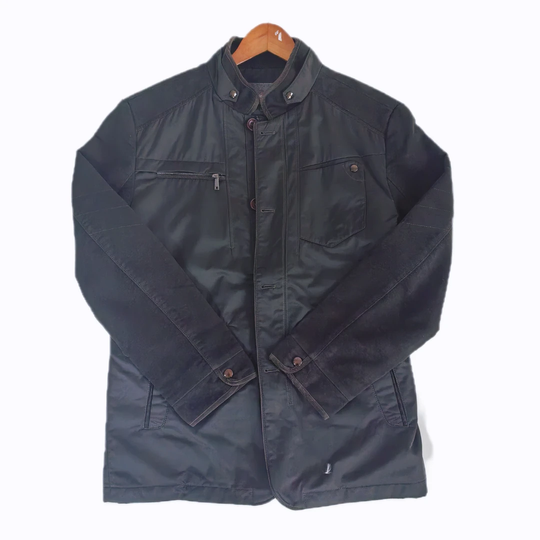 TJ011男士春秋短款夹克商务时尚休闲百搭简约立领夹克外套