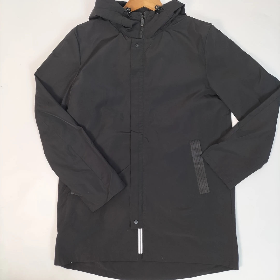 AELT90271012男士春秋季连帽中长风衣休闲时尚简约百搭风衣外套