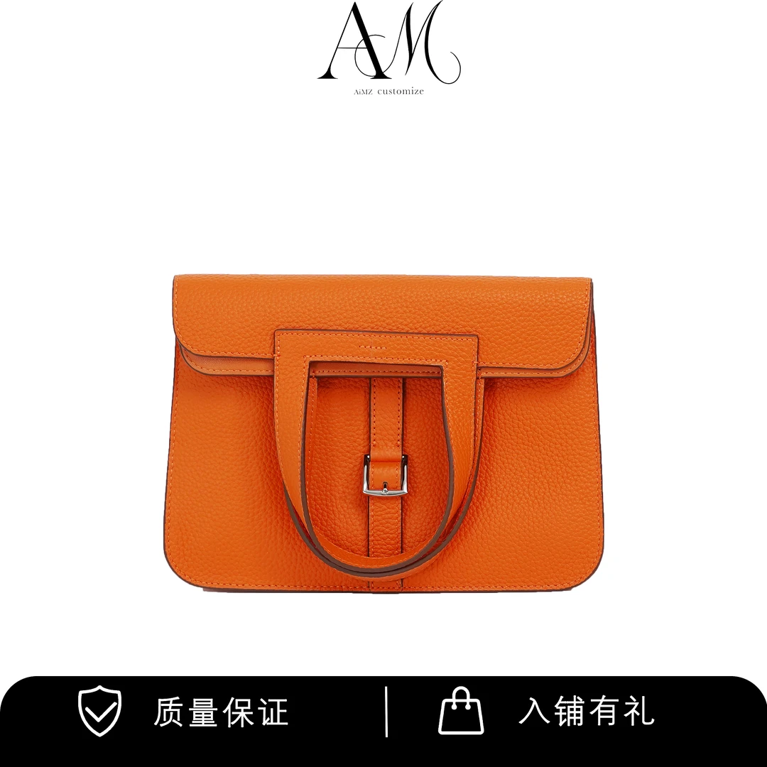 【丹姐和包】牛皮百搭女包单肩斜挎手提包女士时尚包包18-HZ