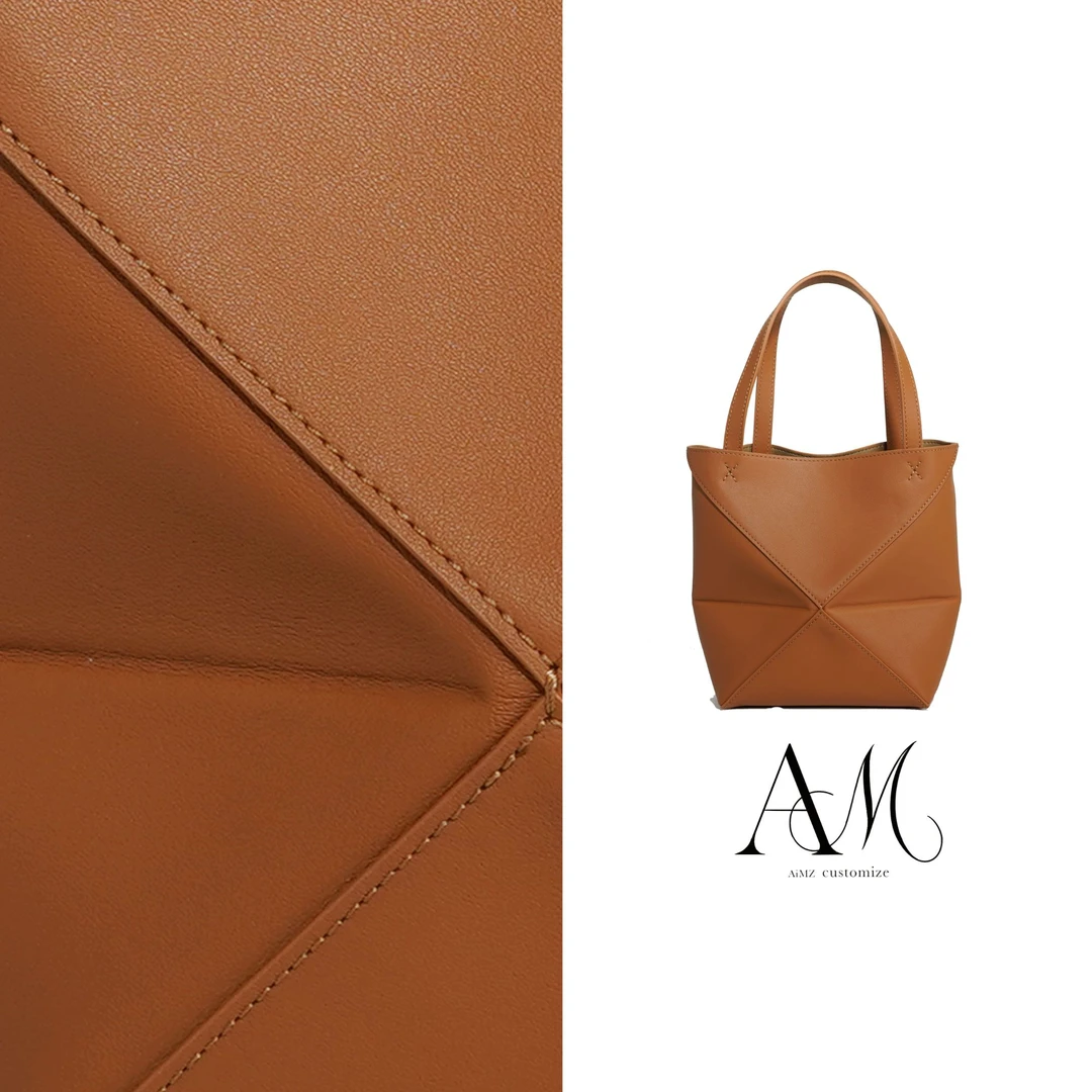 【丹姐和包】18cm-百搭手提包折叠包几何包-ZDB-金棕