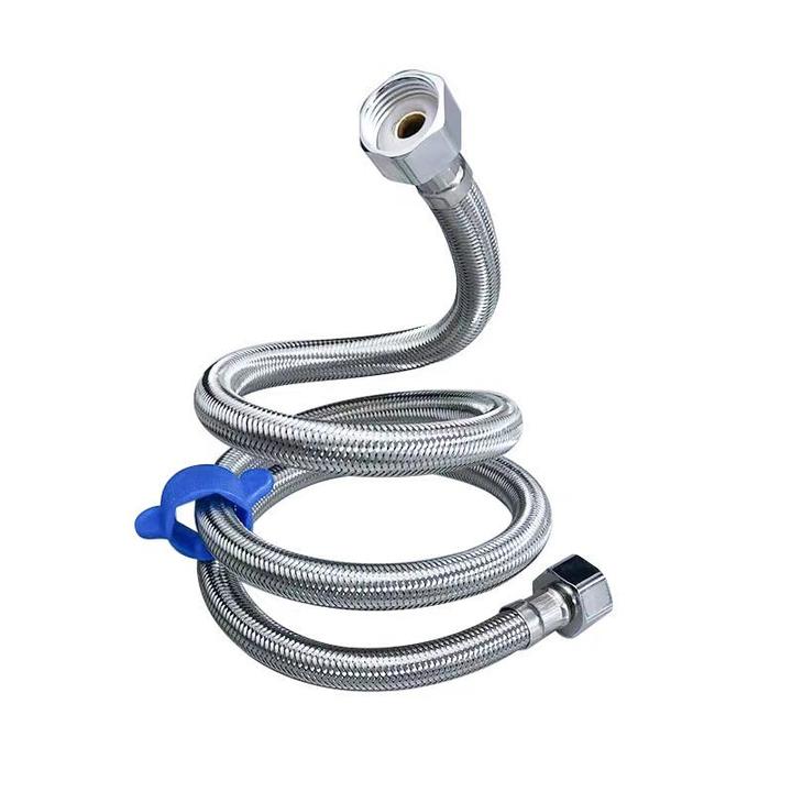 304不锈钢水管软管耐高温马桶高压防爆4分冷热抗压进水漏水连接管