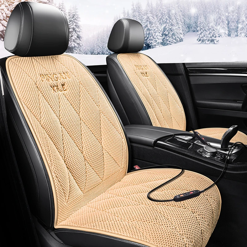 汽车加热坐垫玉米粒冬季防寒保暖电加热坐垫12v24v通用车载电热垫