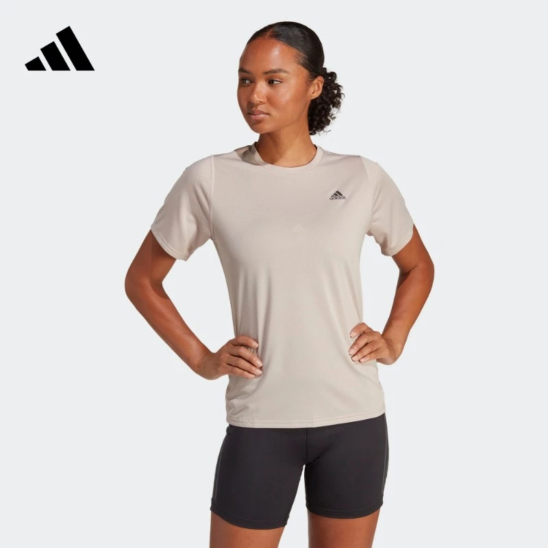 阿迪达斯官方 速干跑步运动上衣圆领短袖T恤 adidas RI 3B HR9886