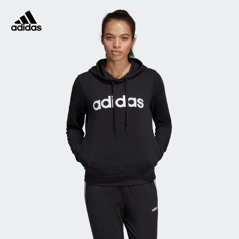 阿迪达斯女款运动上衣连帽卫衣 adidas SP W E LIN OH HD DP2403