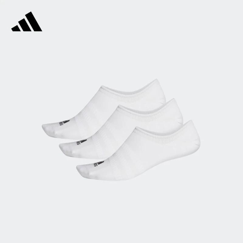 阿迪达斯男女款休闲跑步运动袜 adidas SP LIGHT NOSH 3PP DZ9415