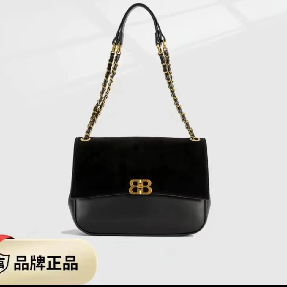 695黑色(长25厘米高21厘米)百搭女士包包(无礼盒)