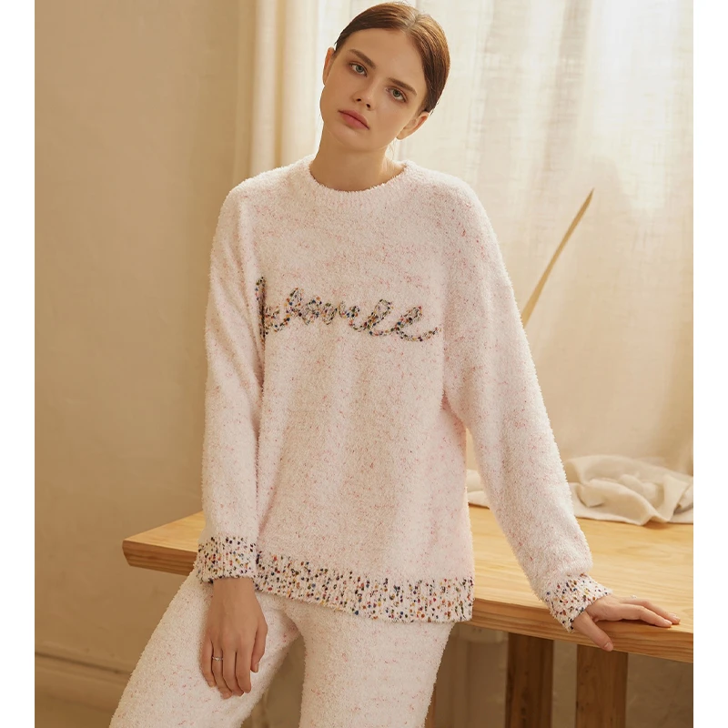 Sleep Password【粉色彩点小香风】小众时尚设计休闲可外穿保暖睡衣