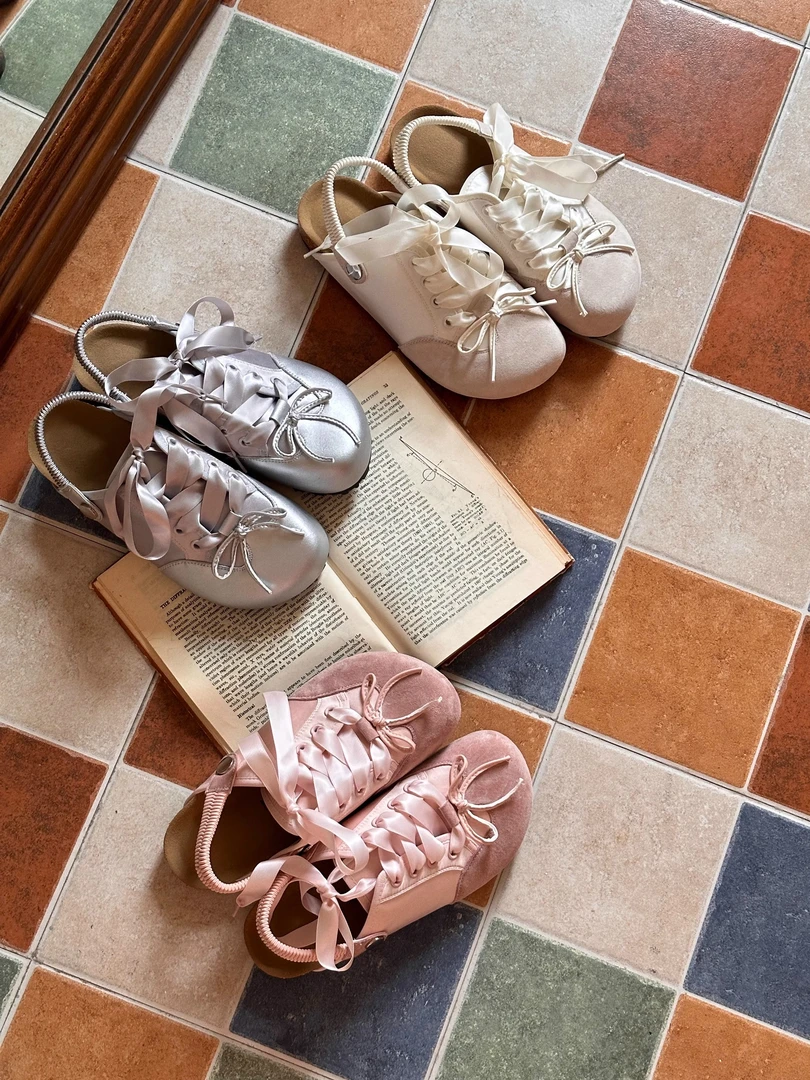 包头缎面可爱圆头夏季小众设计感蝴蝶结百搭拖鞋春夏防滑厚底