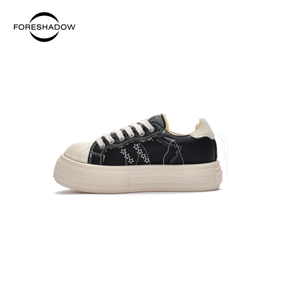 【檀健次同款】FORESHADOW“Pop”贝壳头运动厚底潮流低帮系带板鞋