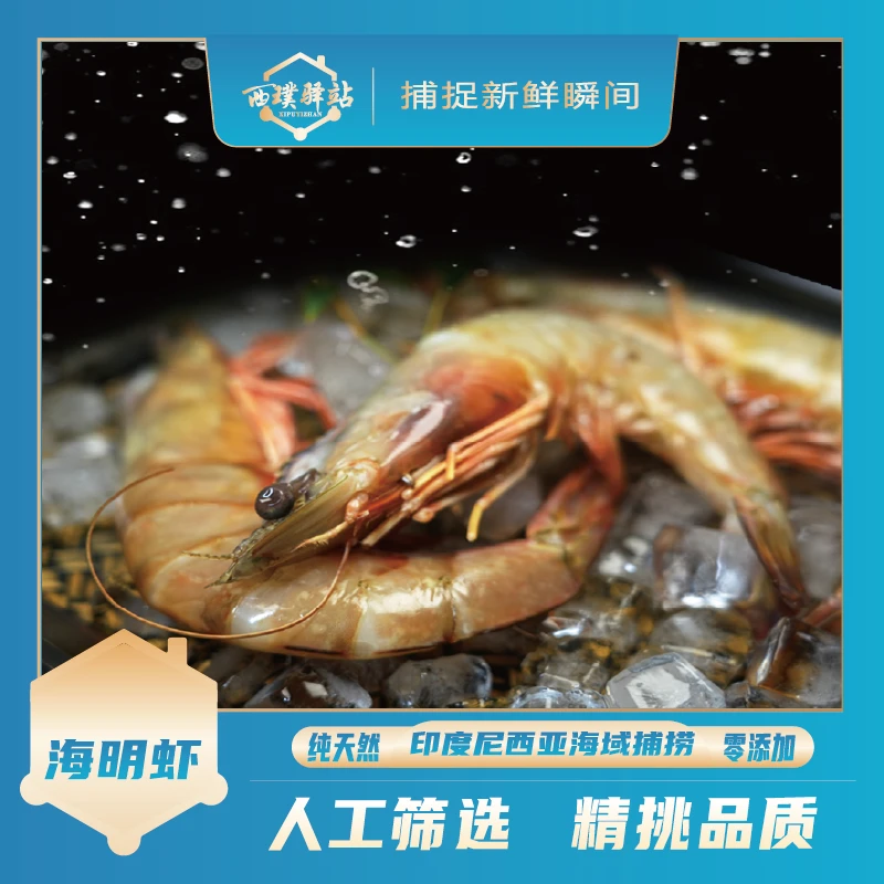 【印尼海明虾500g】新鲜海虾/活虾冷冻保存/源头精选/顺丰冷链