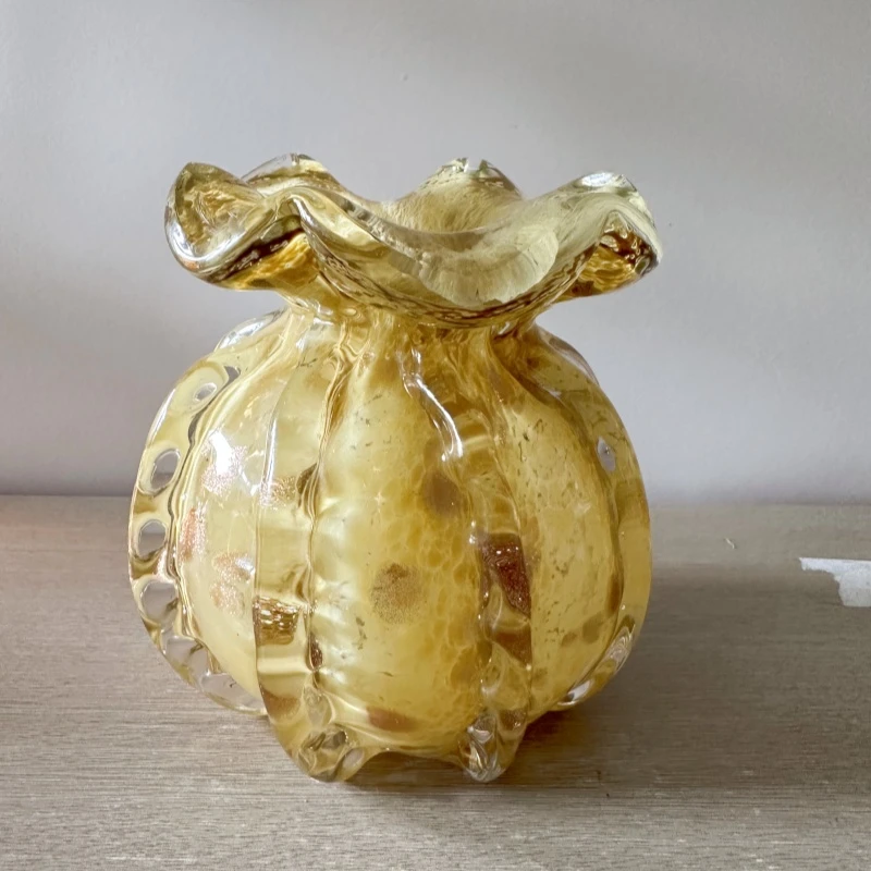 福袋琉璃花瓶简约家居室内客厅装饰品摆件插花干花器