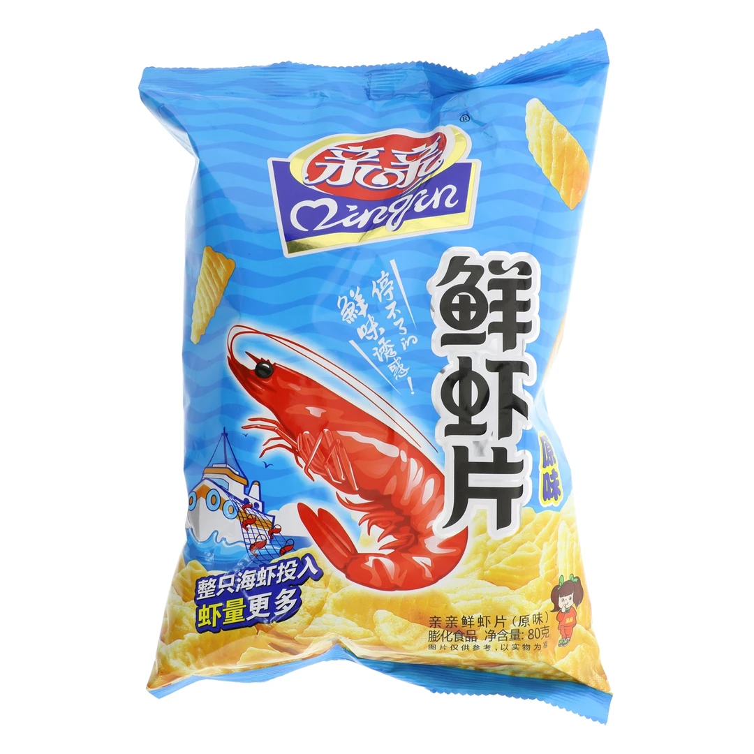 qinqin/亲亲鲜虾片原味 80g