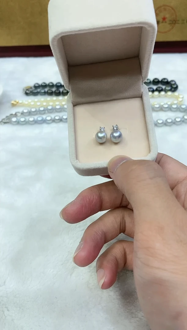 【闪购商品】海水珍珠耳饰银S925镶嵌W1