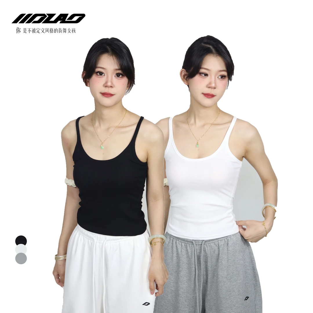 大佬妙女短款背心打底修身纯色外穿百搭无袖显瘦气质0938