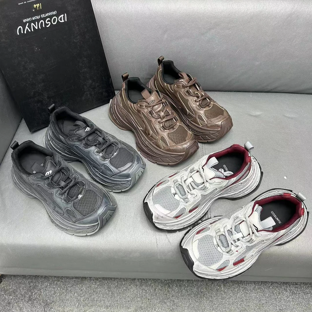 ido欧货2024新款做旧休闲网面老爹鞋