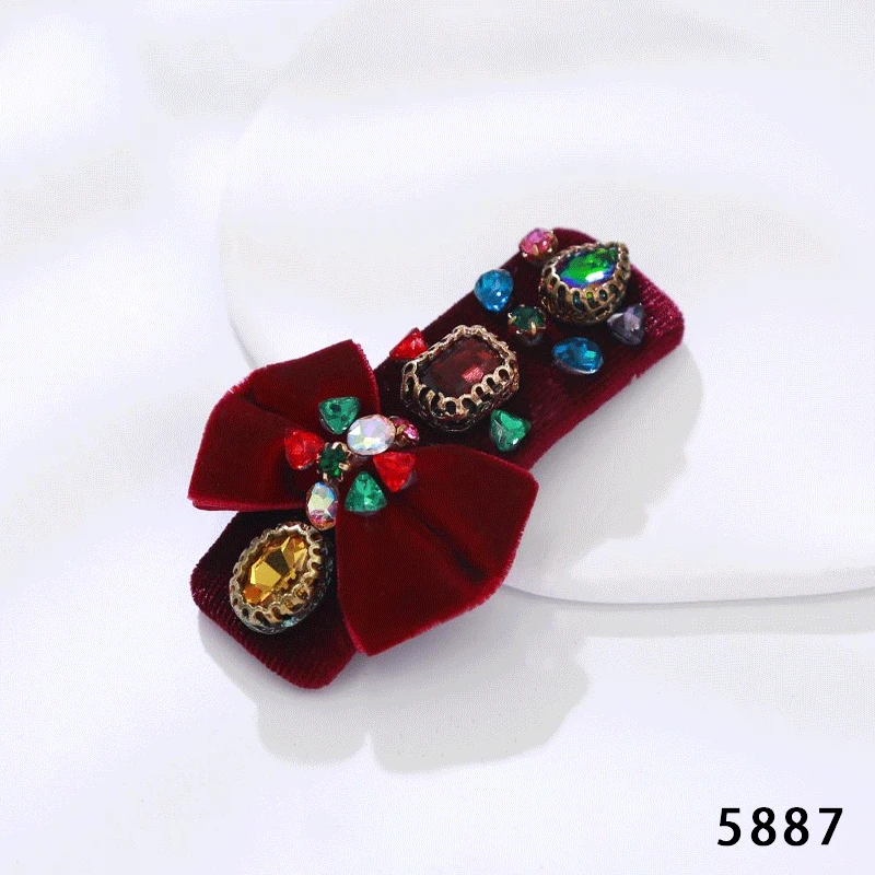 5887-简约侧边夹时尚刘海发夹