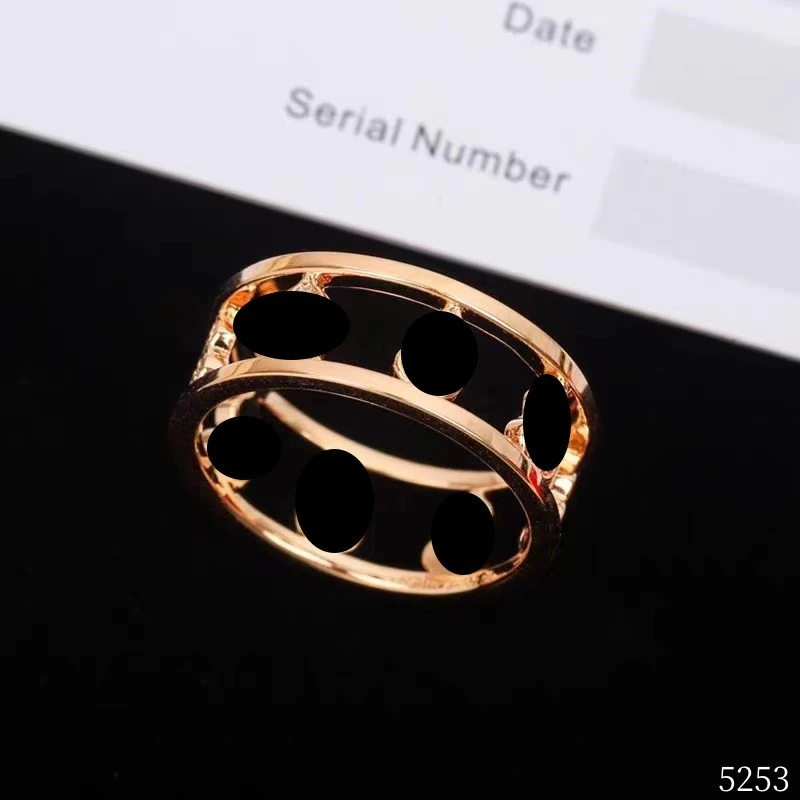 铜合金戒指 5253-满钻葫芦气质轻奢时尚百搭简约金色戒指小众ins