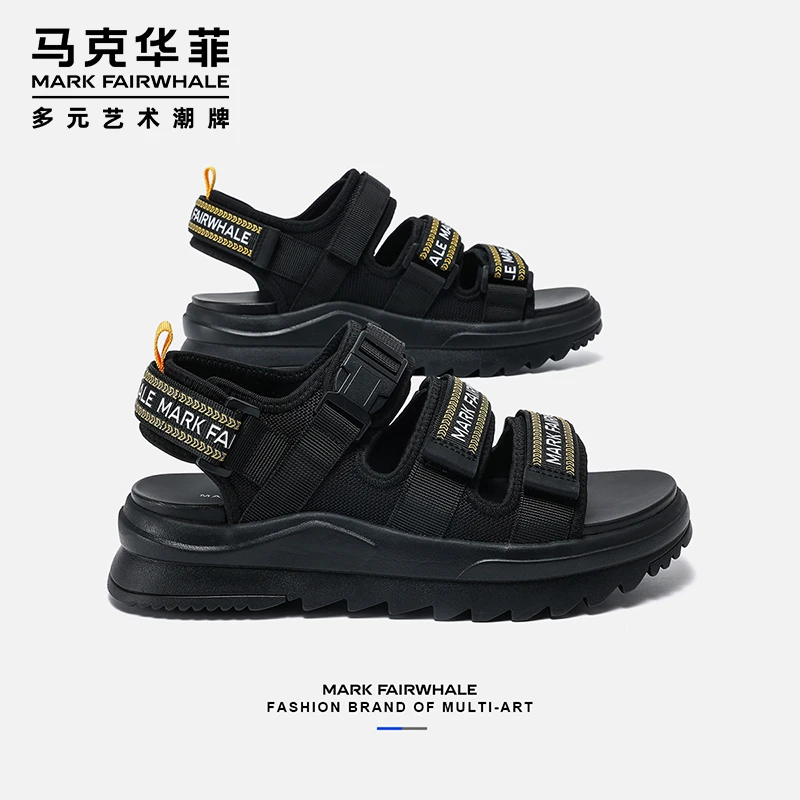 马克华菲凉鞋男款外穿2025新款秋季运动沙滩鞋男鞋厚底男士凉拖鞋