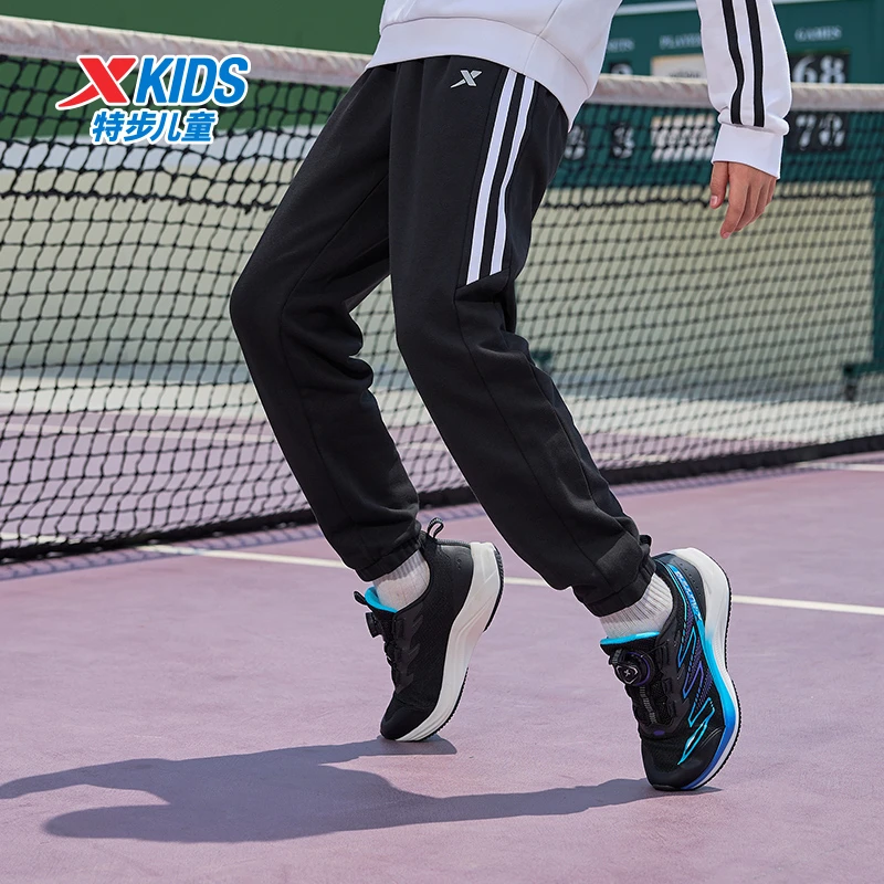 【早秋上新】特步儿童秋季卫裤中大童保暖防风针织长裤676326639104