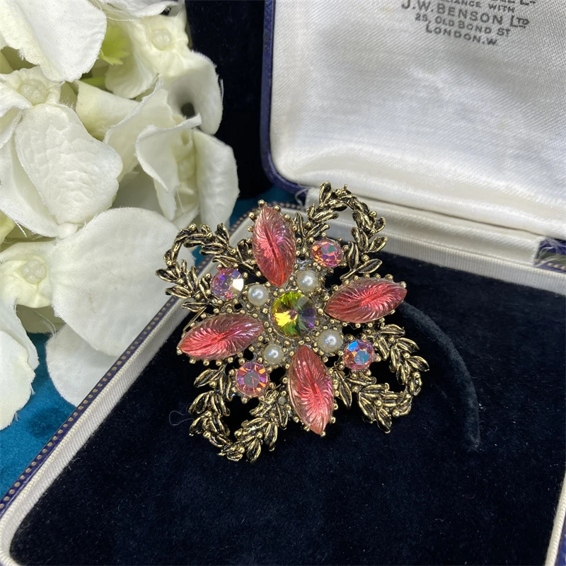 合金胸针 渐变西瓜色马耳他胸针1-12【20241012-046】