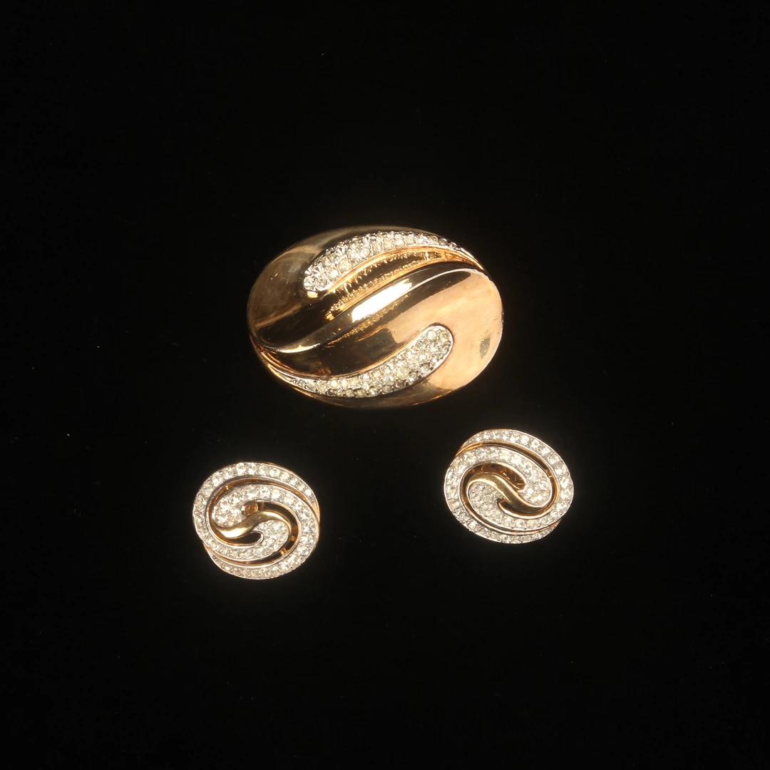 合金胸针 胸针耳环套装1-1【PMT00059-H0378】