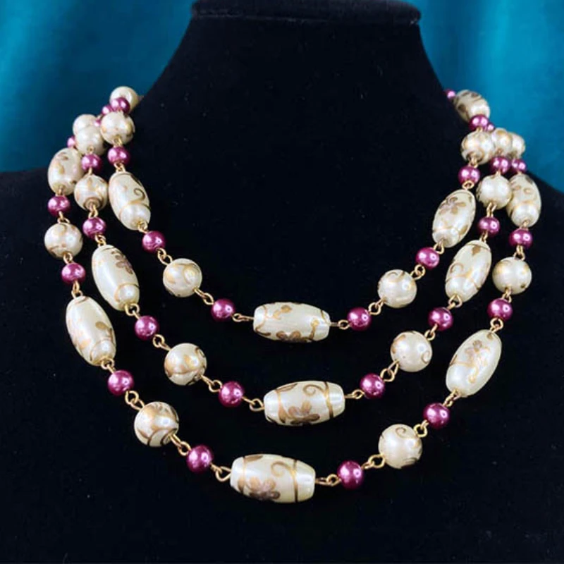 butler wilson紫光流花项链【20220413QT1-169】