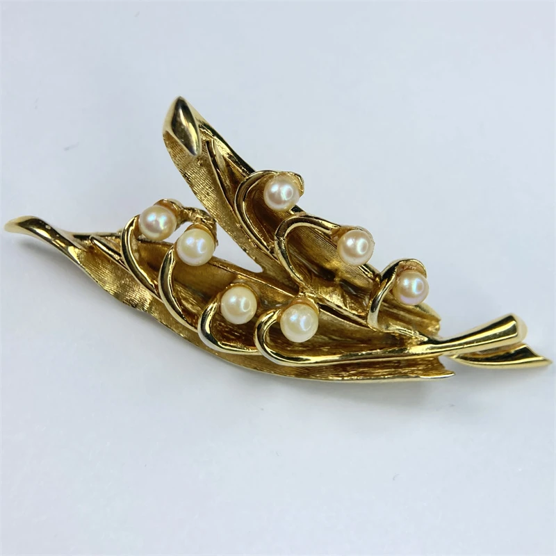 合金胸针 boucher生日花五月铃兰胸针2-24【2061107-006】