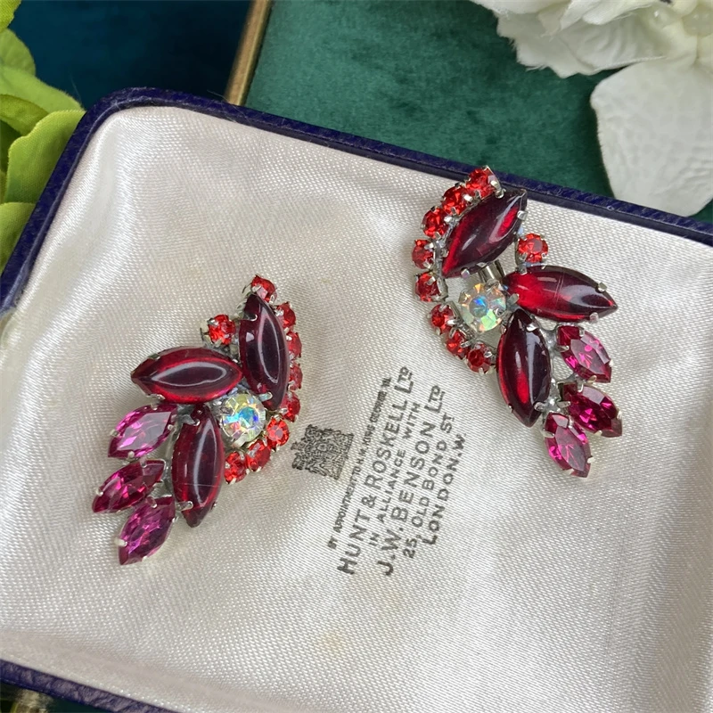 合金耳饰 紫色花边耳环2-24【20241017-042】