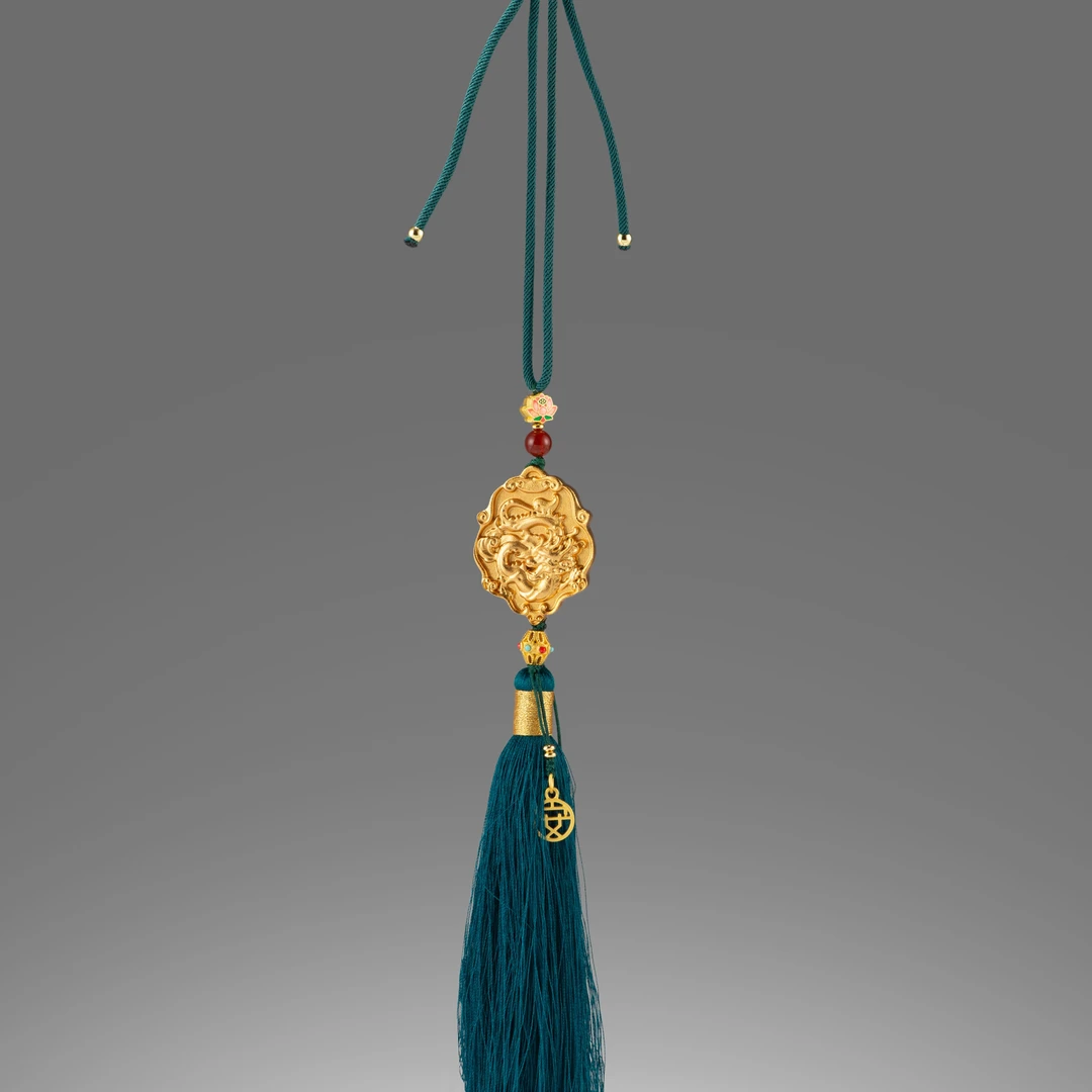 朱炳仁朱炳仁铜【有龙则灵-灵龙开泰】龙年车挂包挂送人礼赠