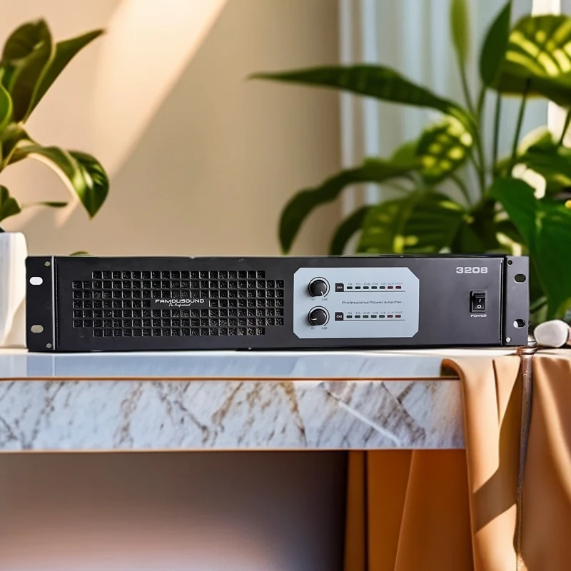 8新  不包邮高端蜚声3208纯后级功放专业KTV演讲舞台功率放大器