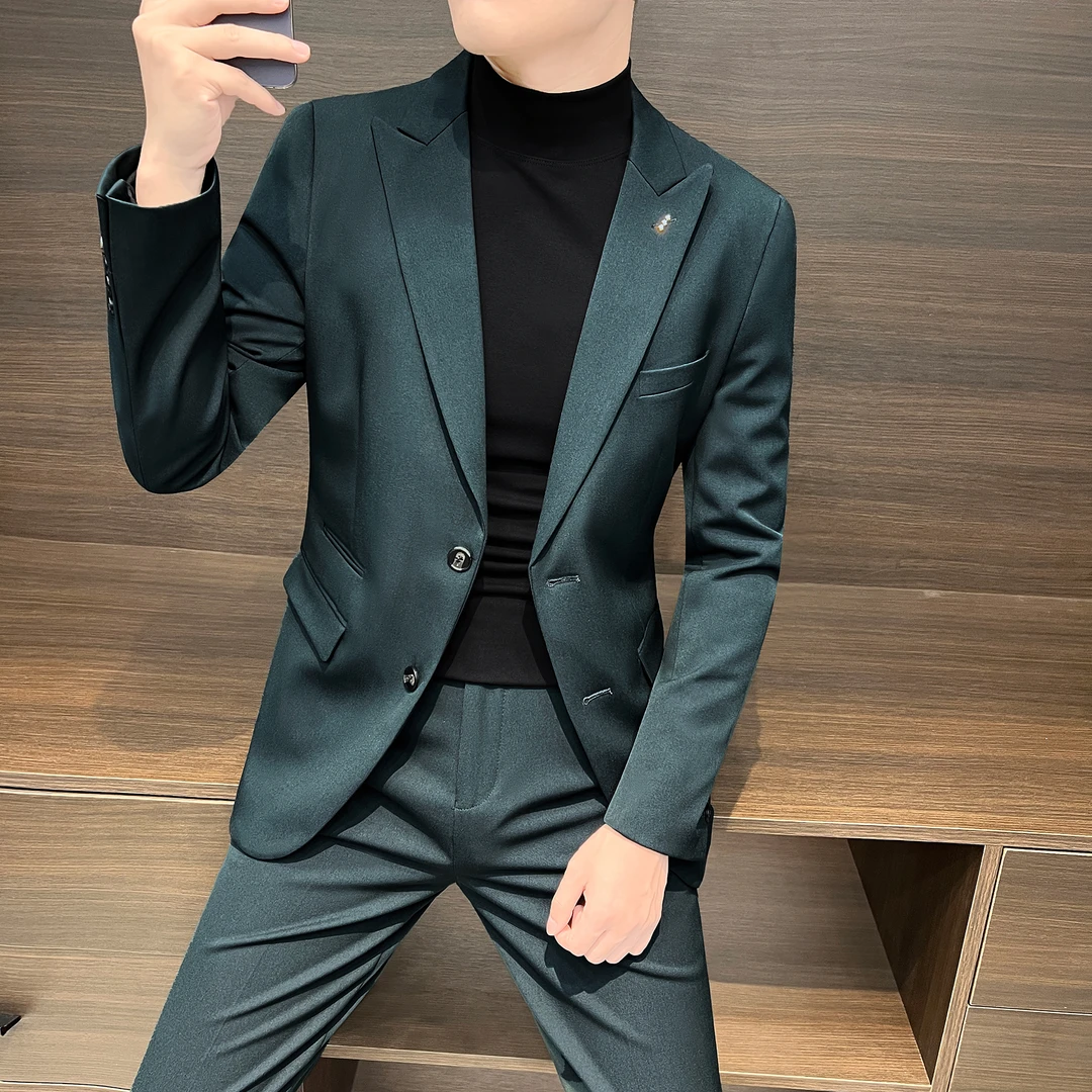 西装外套男商务正装高级感休闲男装上衣秋季西服男款爆款2025新款