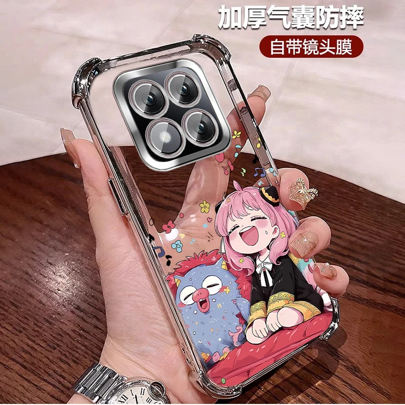 可爱风适用红米note15pro+手机壳四角防摔软壳Note15全包自带镜头