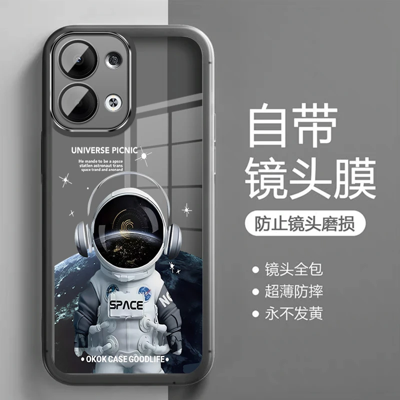 宇航员适用OPPOK12S手机壳男士防滑套k12s高质量全包镜头膜软硅胶