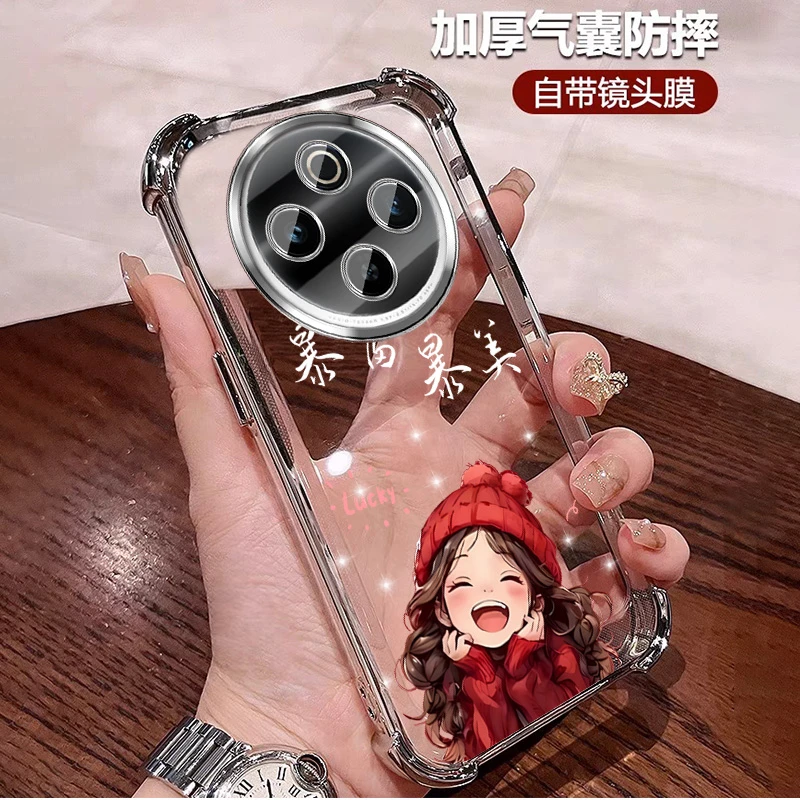 公主风适用vivoy500手机壳女四角防摔软壳Y500气囊 全包镜头膜ins