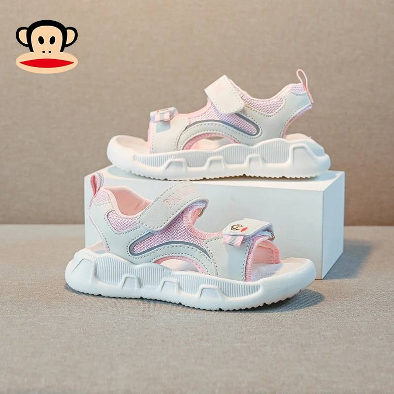 paul frank/大嘴猴儿童凉鞋女孩夏款小童中大童沙滩夏季女童鞋子