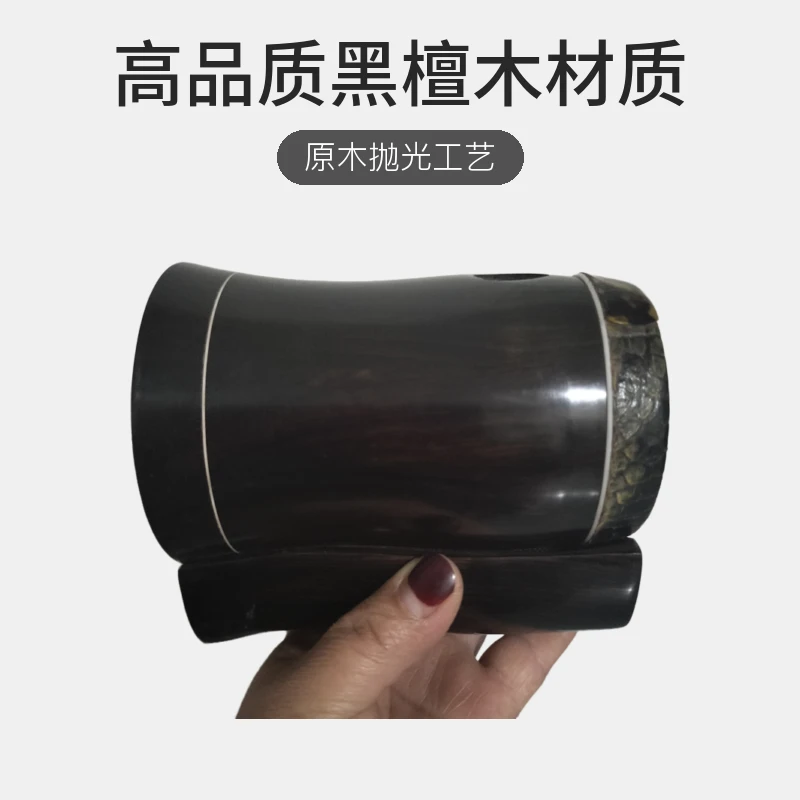 黑檀木高胡琴桶原木抛光