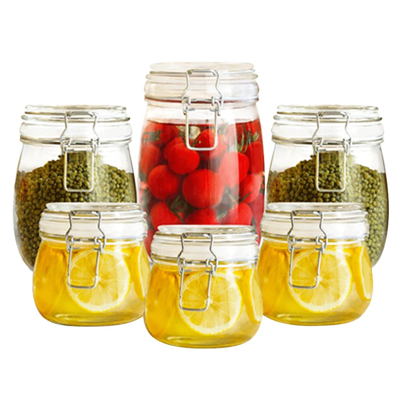 密封罐玻璃 杂粮储物罐 柠檬蜂蜜瓶 玻璃瓶奶粉糖果罐 泡菜泡酒瓶
