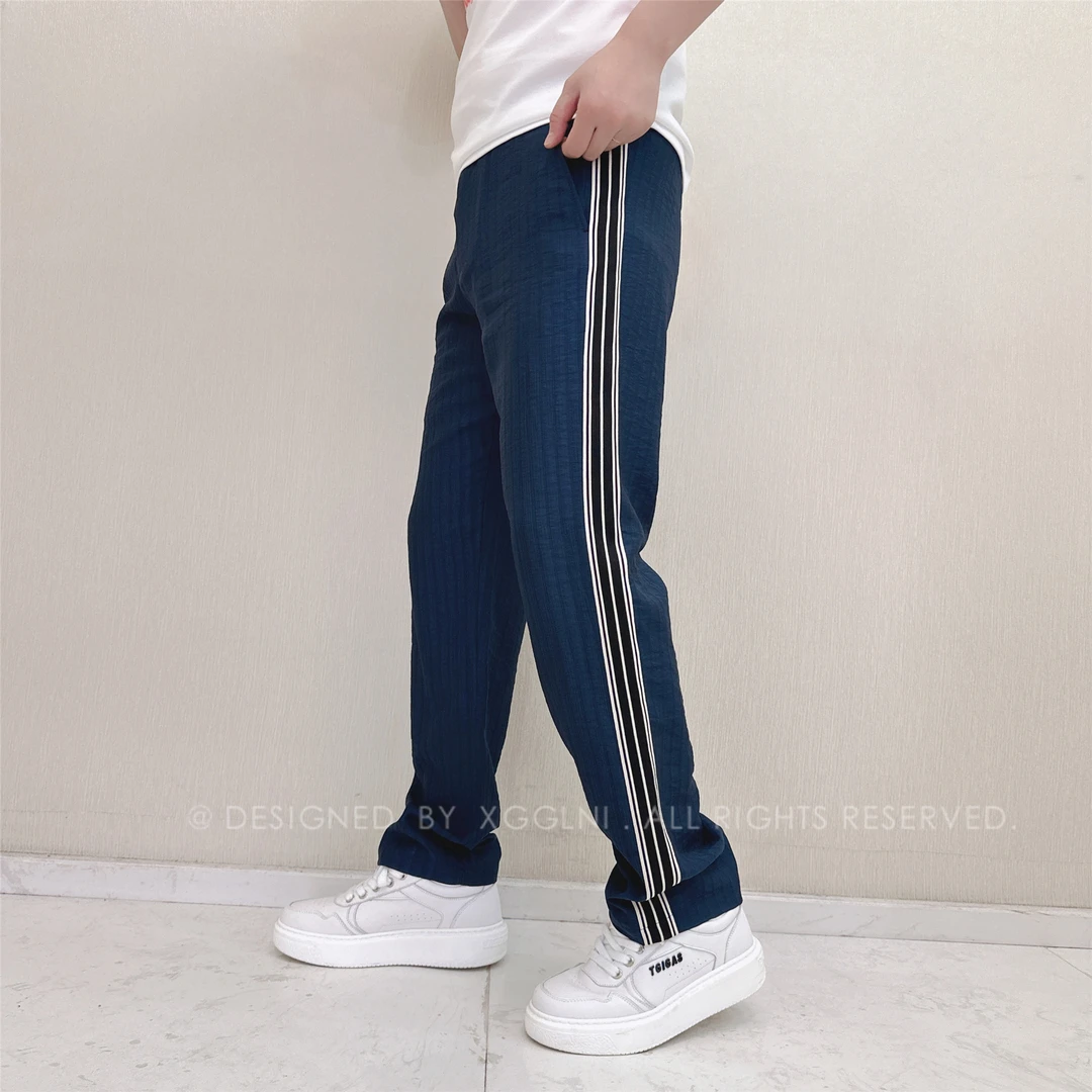 夏季款VPC两边黑带超薄款轻奢男款潮流高级感潮牌凉爽男裤休闲裤